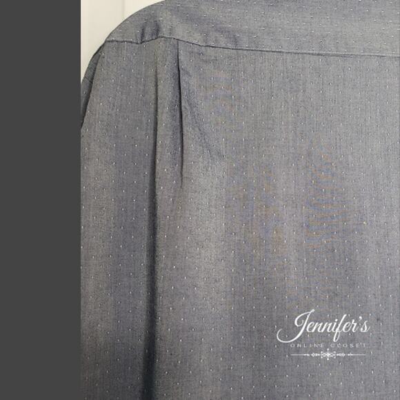 3/$25 Tommy Hilfiger Men's Blue Button-down Regular Fit Shirt Size XL - Picture 8 of 11